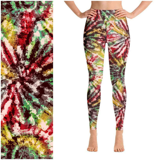 Rasta Vibes Tie Dye Leggings (PPD)