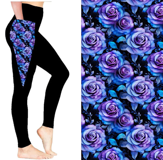 Rose Sports Pocket Leggings (SLB)