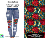 Royalty Rose Faux Denim Peek-A-Boo (Pixie)