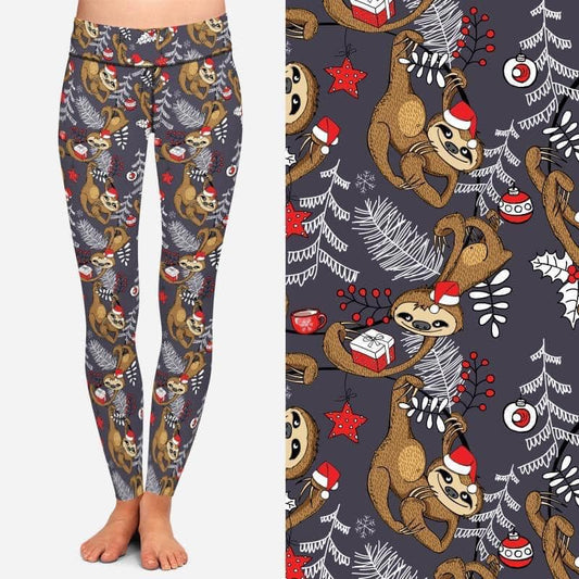 Sloth Christmas Leggings (AALM)