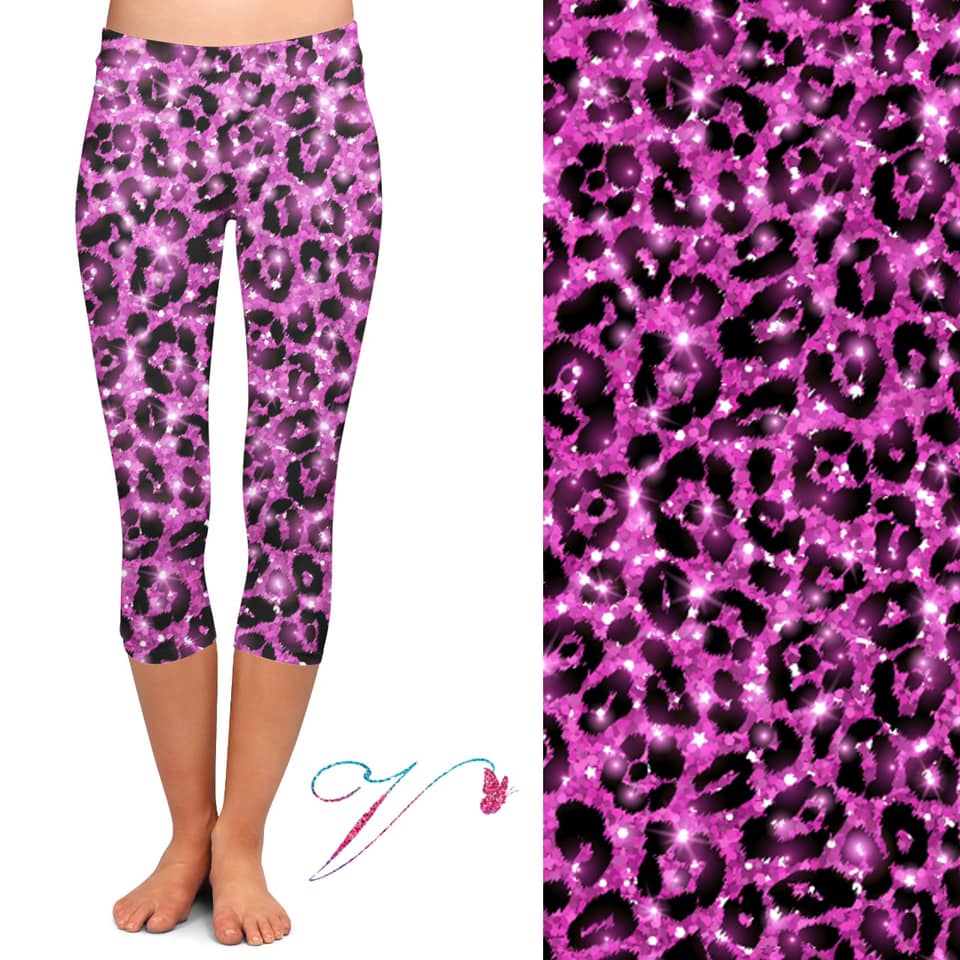 Sparkling Pink Leopard Capri (LEB)