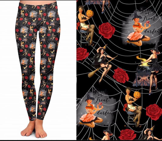 Spider Web Pinup Leggings (TDL)