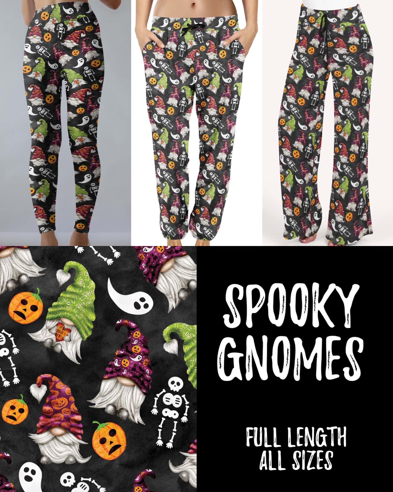 Spooky Gnomes Leggings with Pockets (JAAM)