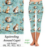 Squirreling Around Capri Leggings with Pockets (MMP)