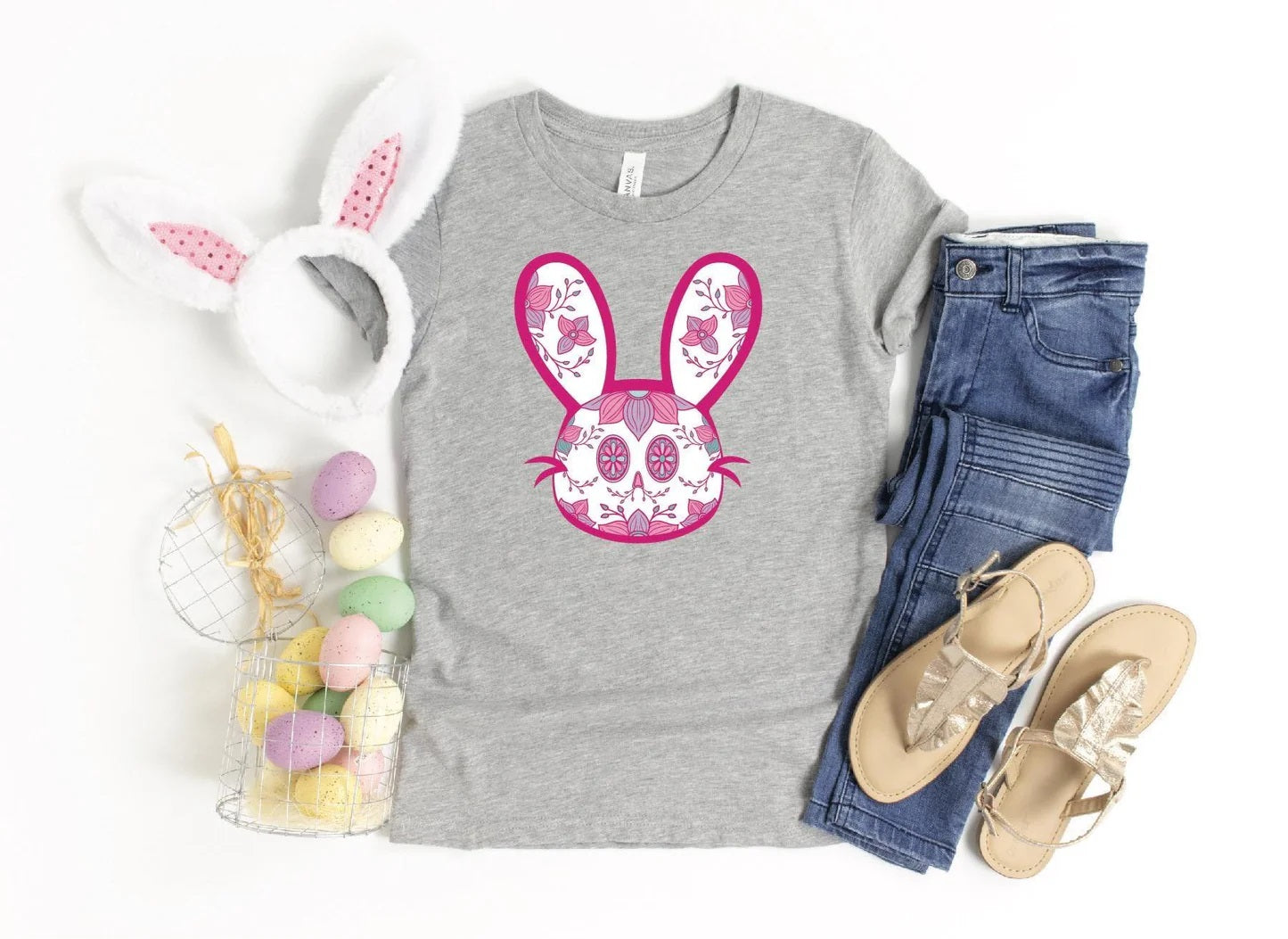 Sugar Skull Bunny Shirt