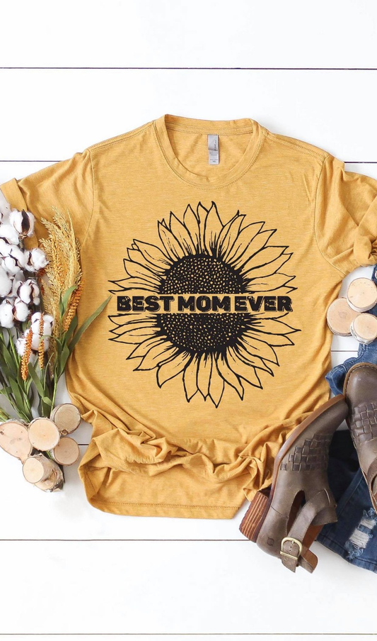 Sunflower Best Mom Shirt