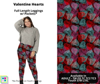 Valentine Hearts Leggings with Pockets (Pixie)