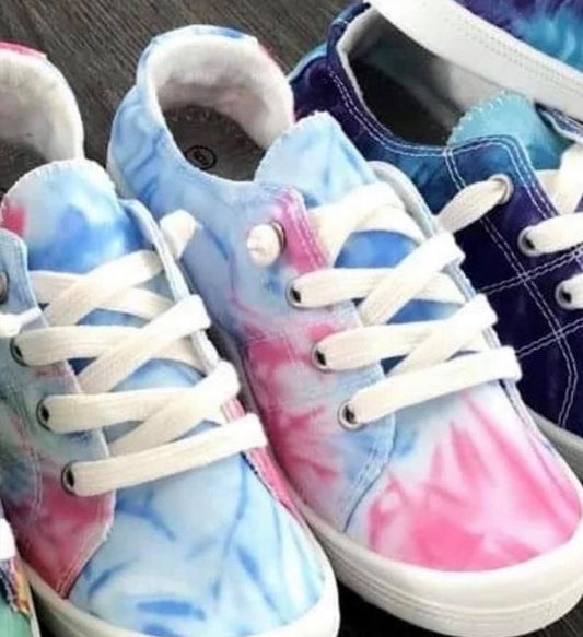 Pink Tie Dye Shoes