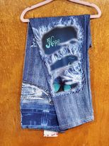 Hope Faith Love Denim Capri (MB)