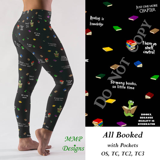 All Booked Leggings with Pockets (MMP)