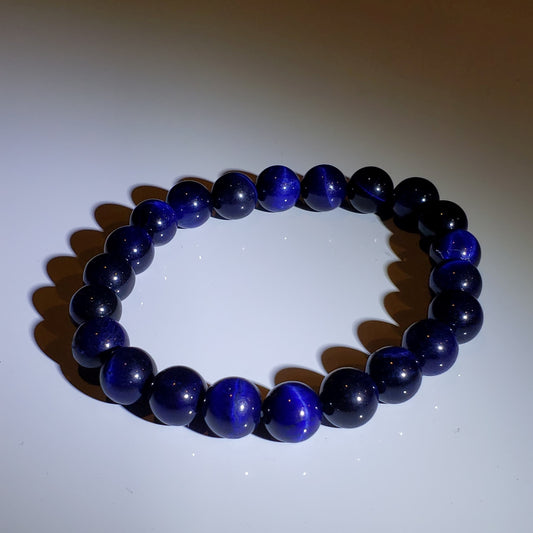 8mm Dyed Tiger Eye Bracelet