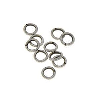 6mm Open Jump Rings - Gold/Antique Silver/Rhodium Plated