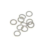 6mm Open Jump Rings - Gold/Antique Silver/Rhodium Plated