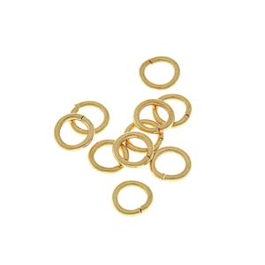 6mm Open Jump Rings - Gold/Antique Silver/Rhodium Plated