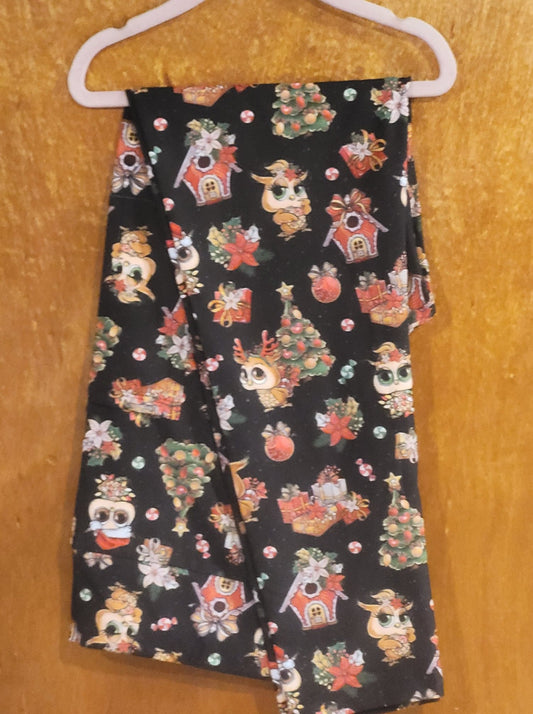 Christmas Owls Leggings with Pockets (CDW)