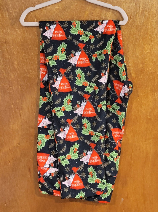 Christmas Pigs Leggings with Pockets (TDL)