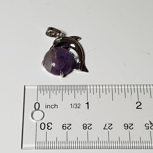 Dolphin Gemstone Pendant