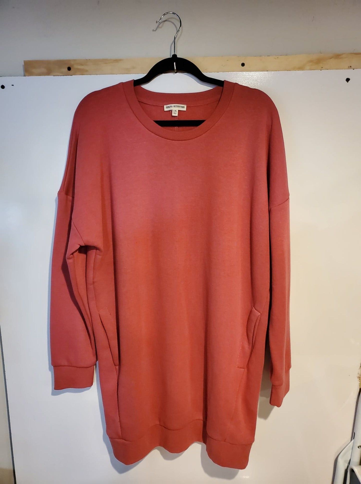 Dusty Rose Crew Neck Sweater