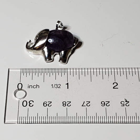 Elephant Gemstone Pendant