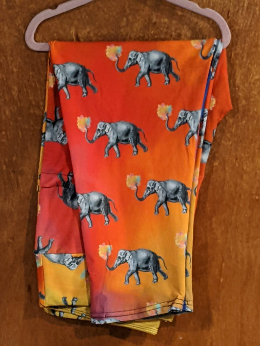 Elephants Capri with Pockets (SB)