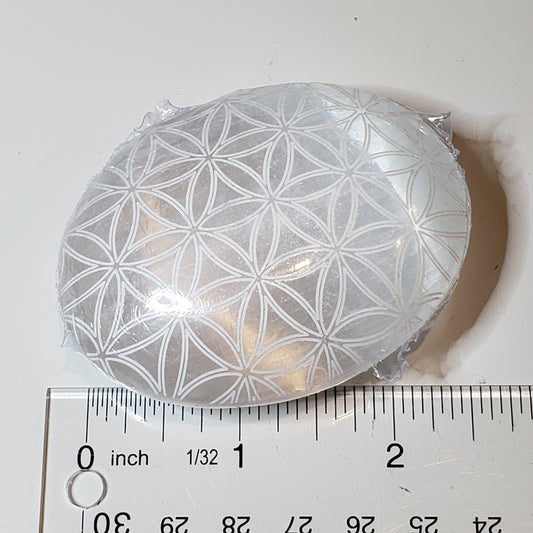 Etched Selenite Palmstone