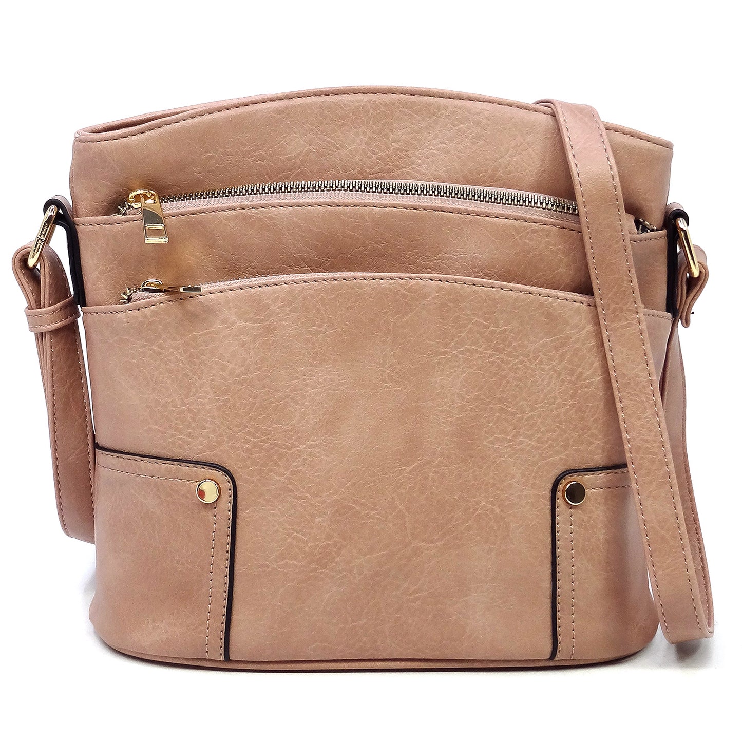 Multi Zip Pocket Crossbody Bag