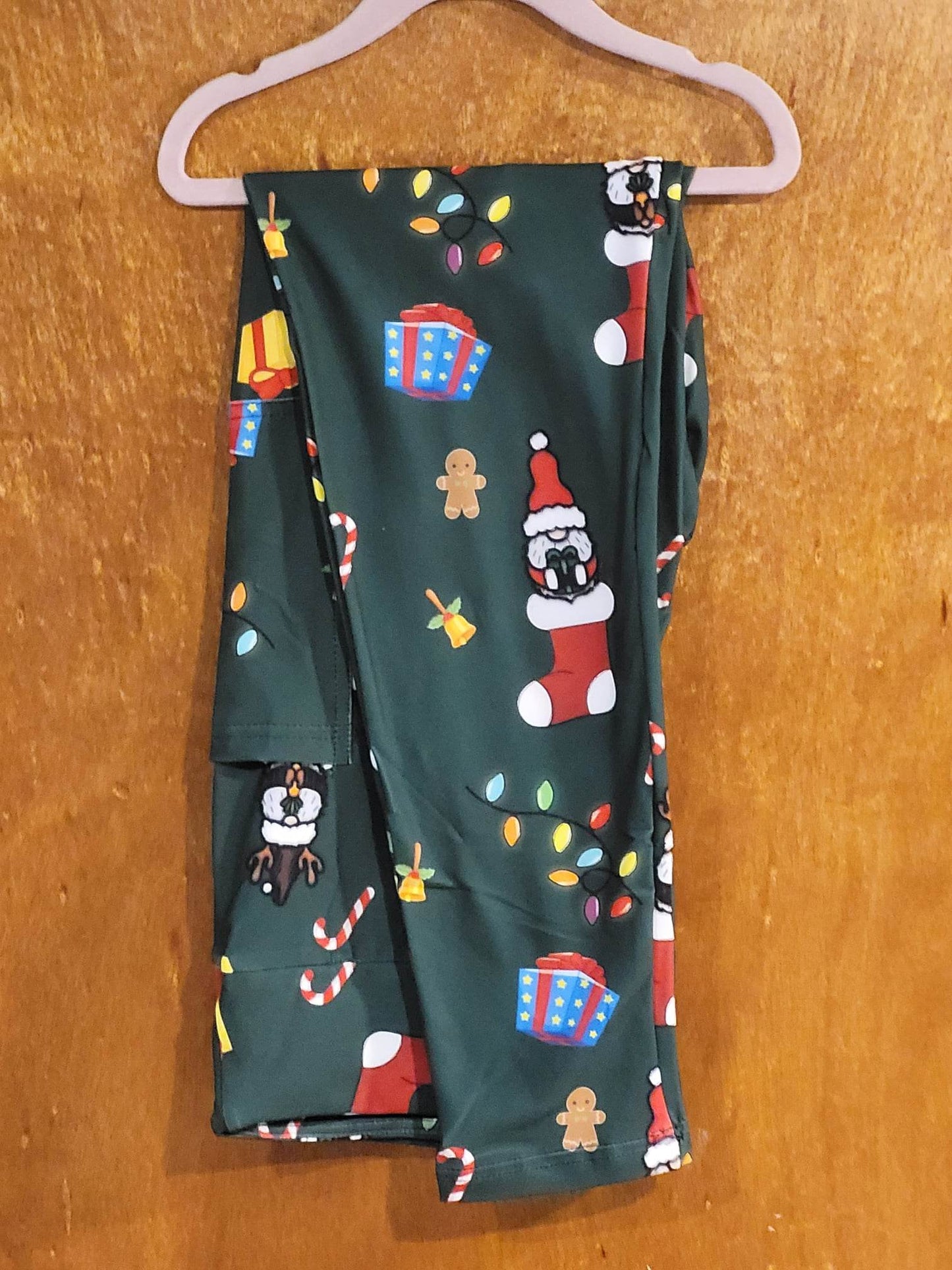 Gnomes in Stockings Leggings with Pockets (BFW)