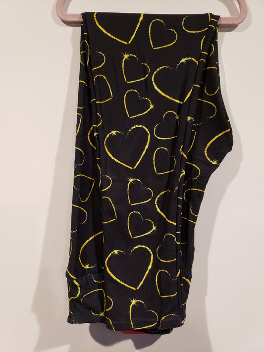 Gold Hearts Leggings (W)