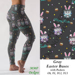 Easter Buses Leggings with Pockets MMP