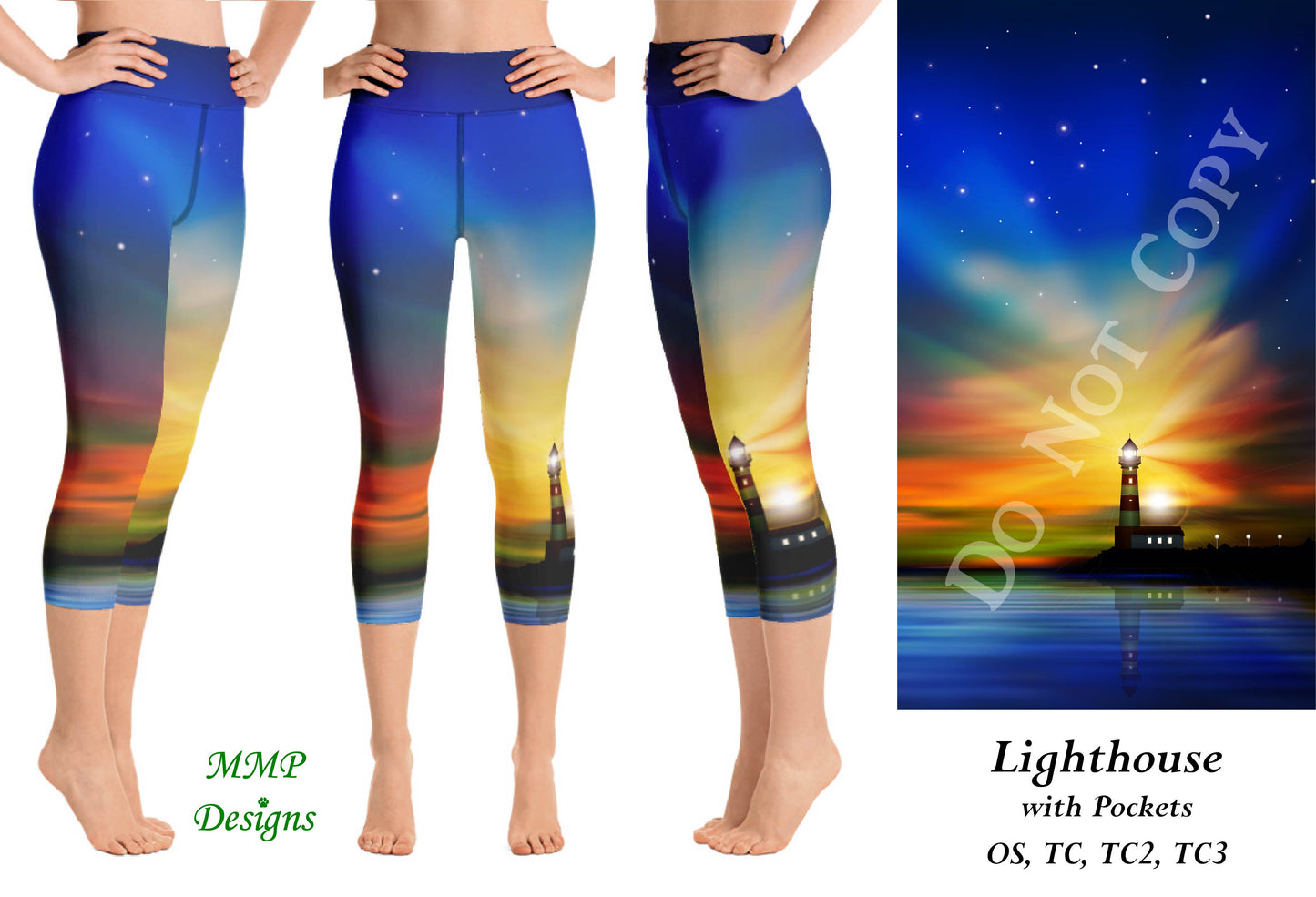 Lighthouse Leggings/Capri with Pockets (MMP)