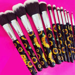12-Piece Sunflower Makeup Brushes