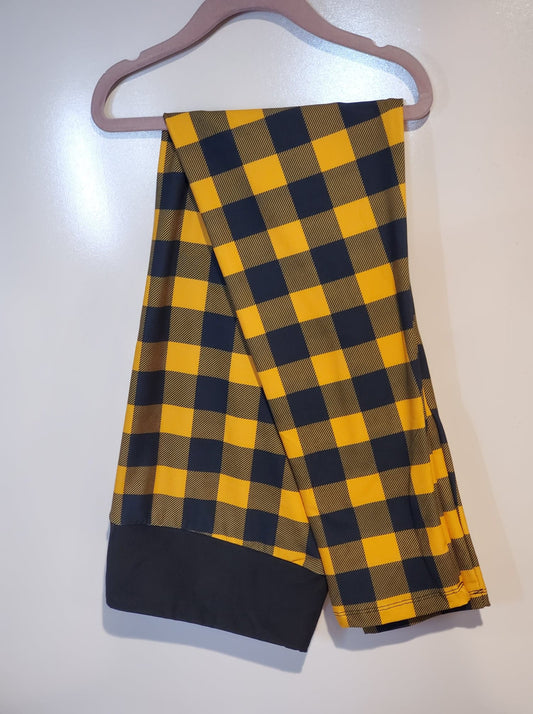 Mustard Plaid Legging KC