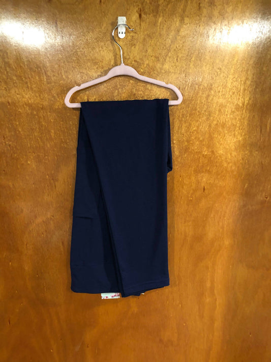 Solid Navy Leggings with Pockets (MMP)