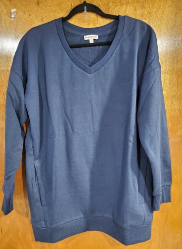 Navy V-Neck Sweater