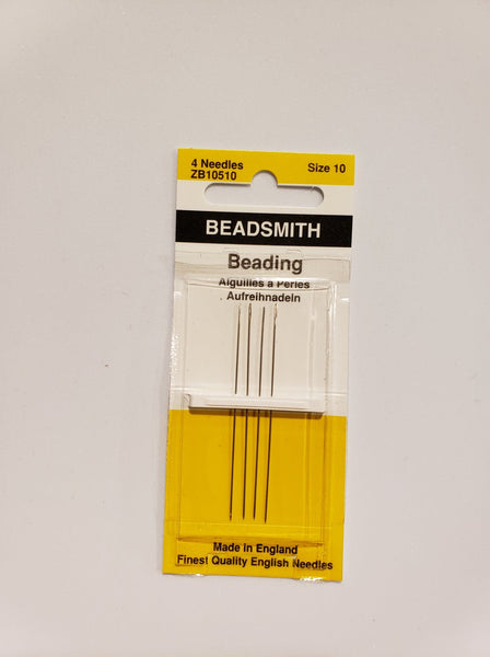 Beadsmith Beading Needles #10 (4-pack)