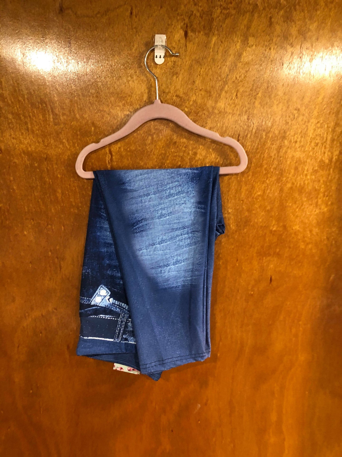 Non-Distressed Blue Jean Capri (GC)