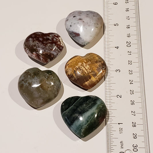 Ocean Jasper Hearts