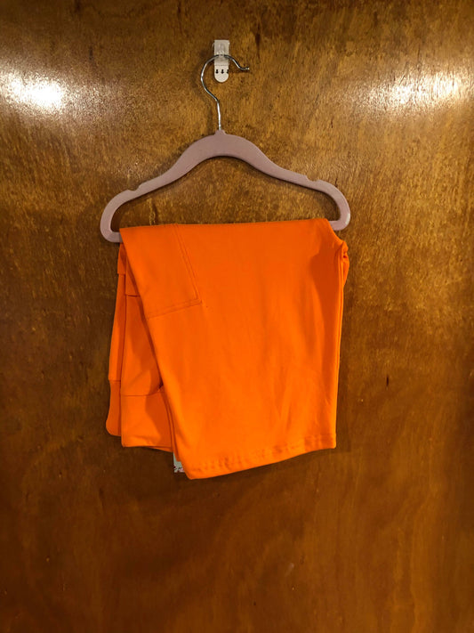 Solid Orange Shorts with Pockets (MMP)