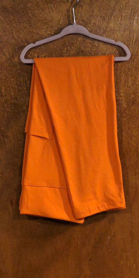 Solid Orange Leggings with Pockets (MMP)