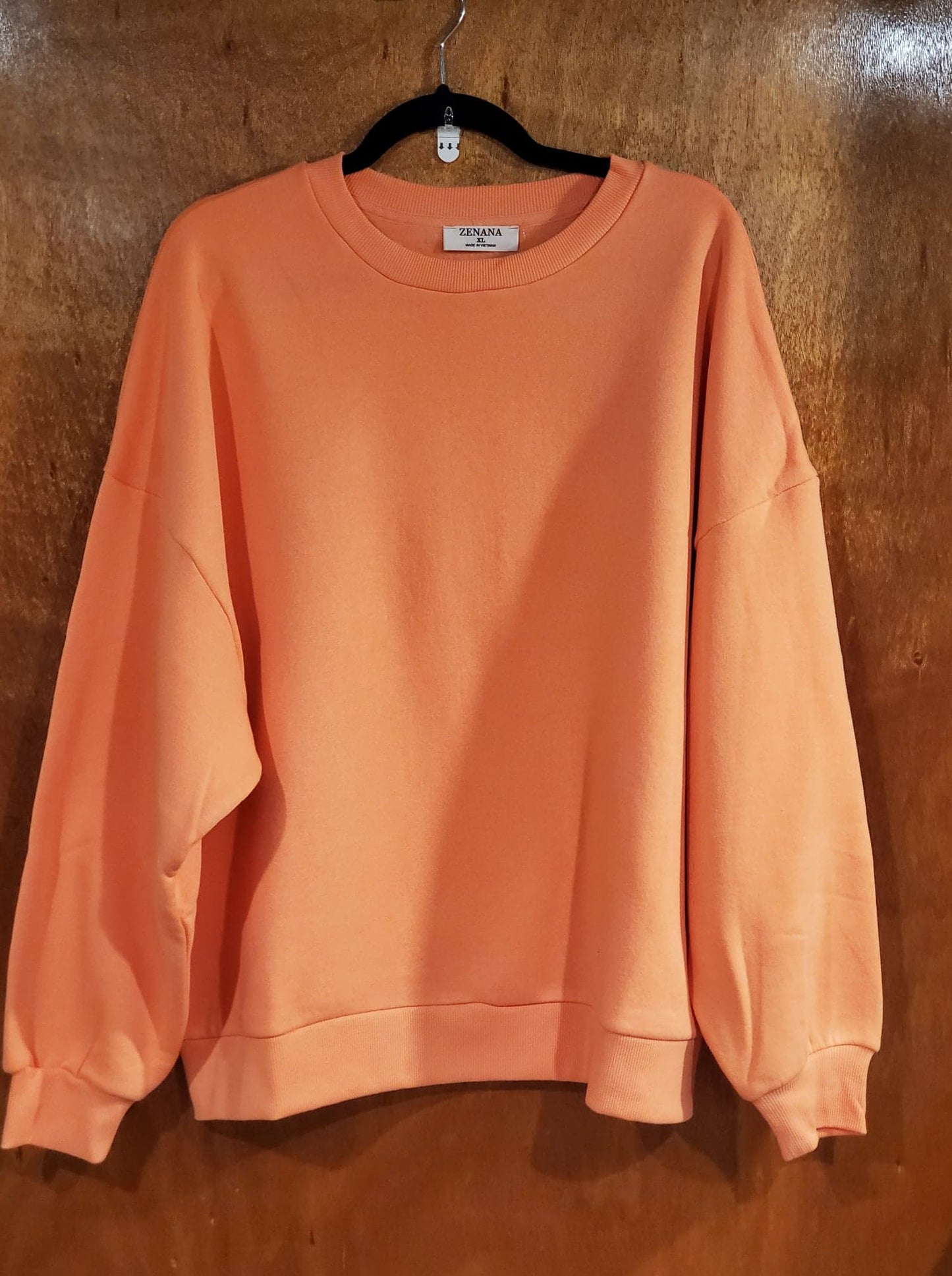 Peach Crew Neck Sweater