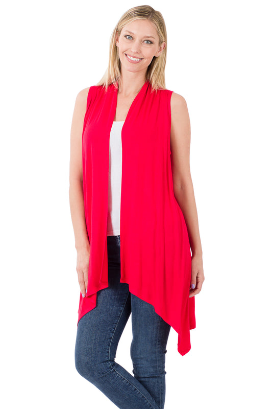 Ruby Sleeveless Open Front Cardigan