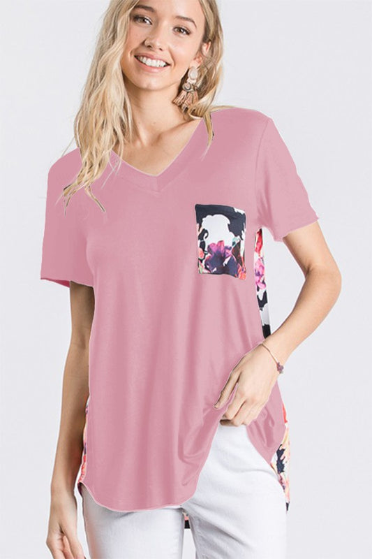 Mauve Floral Back Tunic