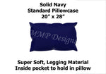 Solid Navy Pillowcase (MMP)