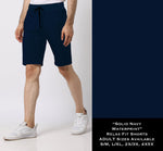 Solid Navy Relax Fit Shorts (WW)