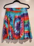 Spiral Tie Dye Swing Skirt with Pockets (R&R)