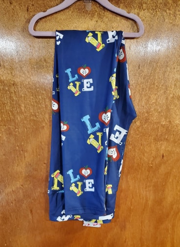 Teacher Love Leggings and Blanket (MHD)