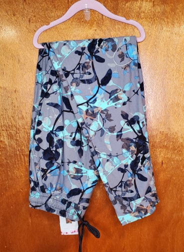 Teal Floral Joggers
