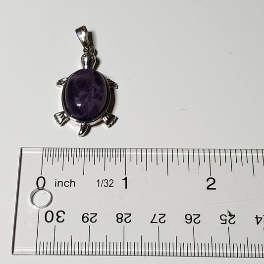Turtle Gemstone Pendant